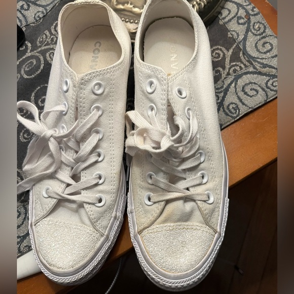 Chucks all star converse “wedding bling” low cut shoes - Picture 2 of 8